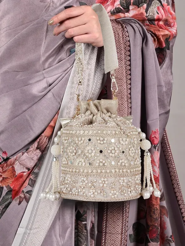Cream_Velvet_Silk__Embroidery__Ethnic_Wedding_Party_Handheld_Potli_For_Women