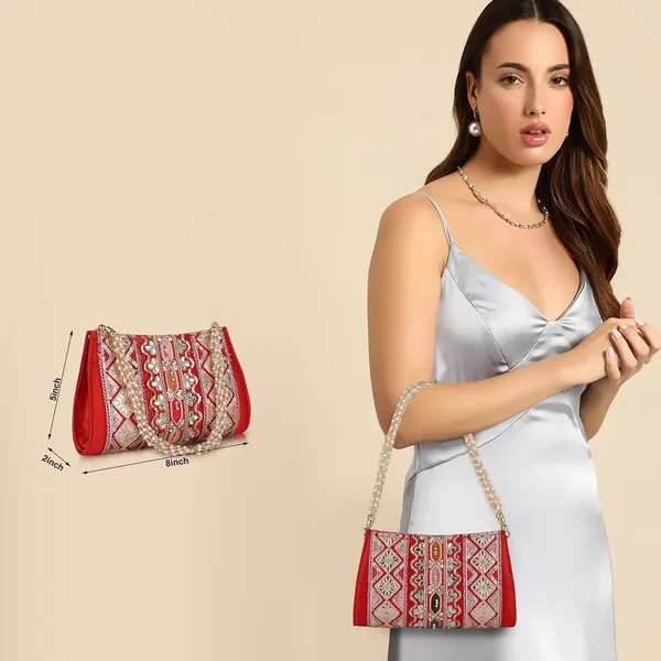 Red_Velvet_Silk__Embroidery__Wedding_Party_Handheld_Potli_For_Women