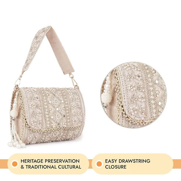 Gold_Velvet_Silk__Embroidery__Wedding_Party_Handheld_Potli_Bag_For_Women