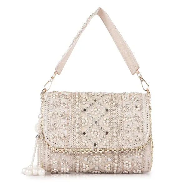 Gold_Velvet_Silk__Embroidery__Wedding_Party_Handheld_Potli_Bag_For_Women