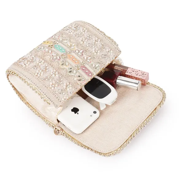Gold_Velvet_Silk__Embroidery_Wedding_Party_Handheld_Potli_Bag_For_Women