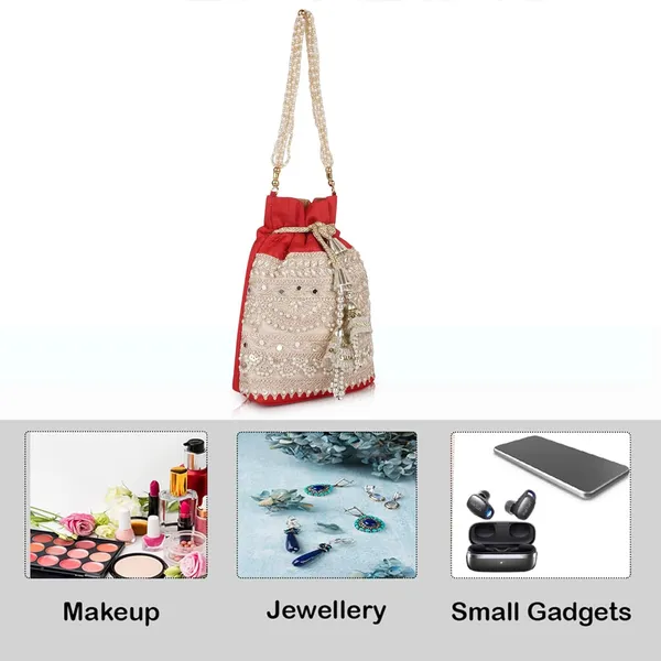 Red_Velvet_Silk_Embroidery_Wedding_Handheld_Potli_Bag_For_Women