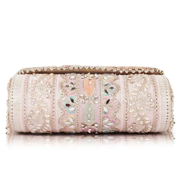 Pink_Velvet_Silk__Embroidery__Wedding_Party_Handheld_Potli_Bag_For_Women