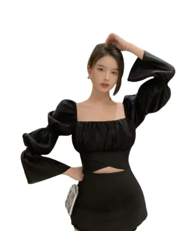 Black_Cotton_Rayon_Top_Premium_For_Women