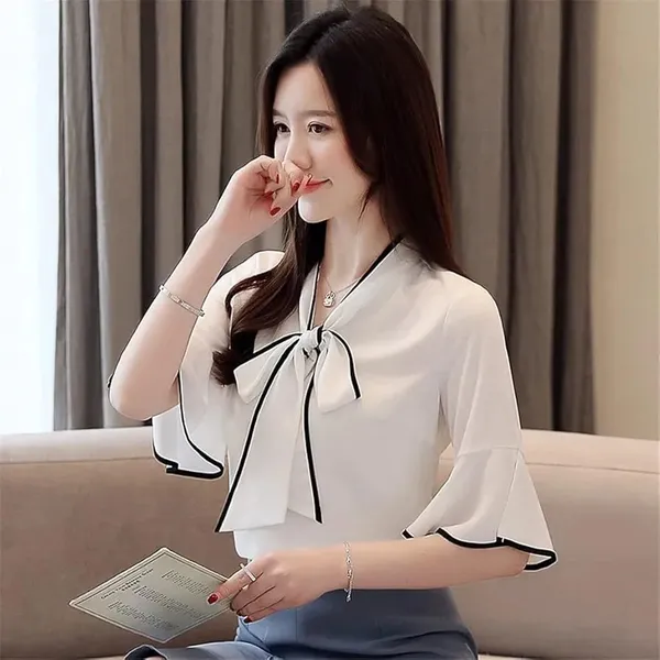Black_&_White_Cotton_Rayon_Elegant_Top_For_Women