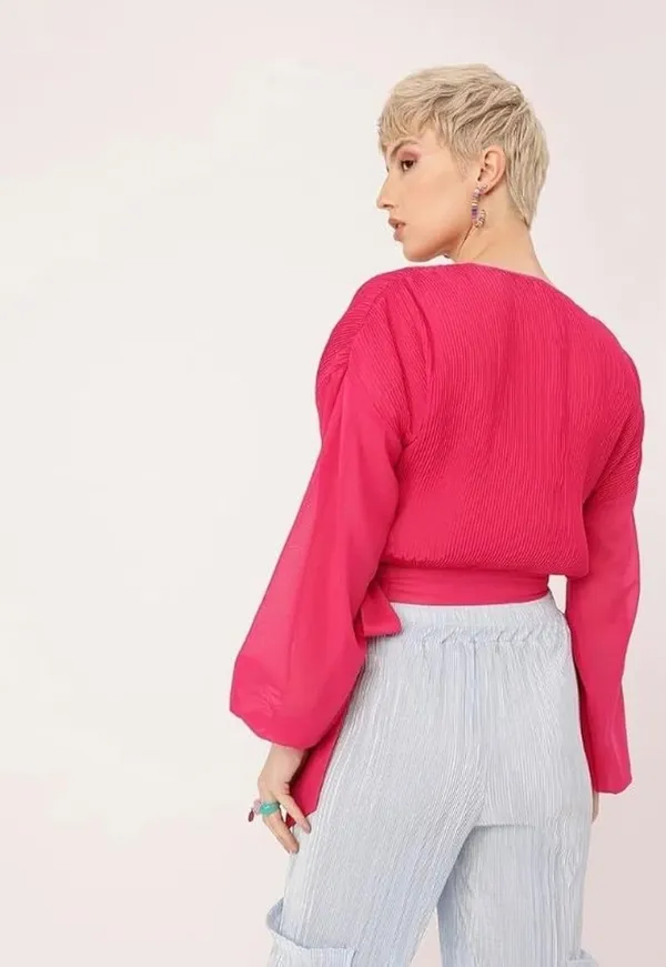 Pink_Crepe_Premium_Elegant_Top_For_Women