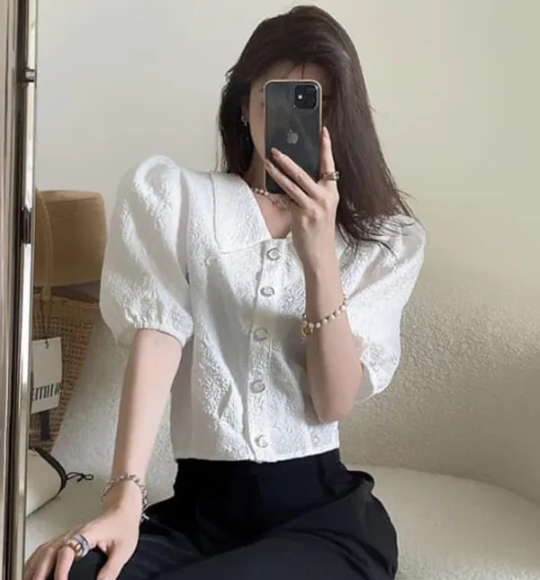 White_Crepe_Premium_&_Elegant_Top_For_Women