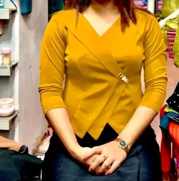 Yellow_Trendy_Glamorous_Top_For_Women
