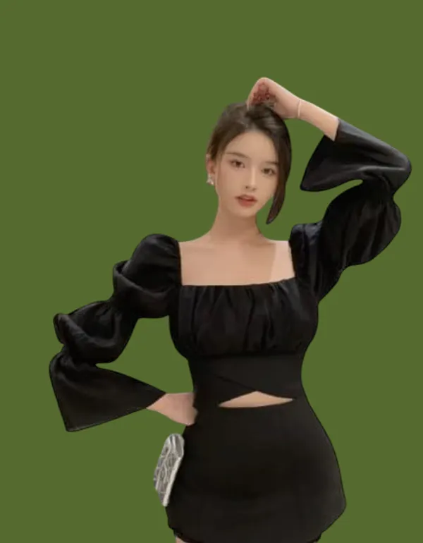 Black_Cotton_Rayon_Top_Premium_For_Women