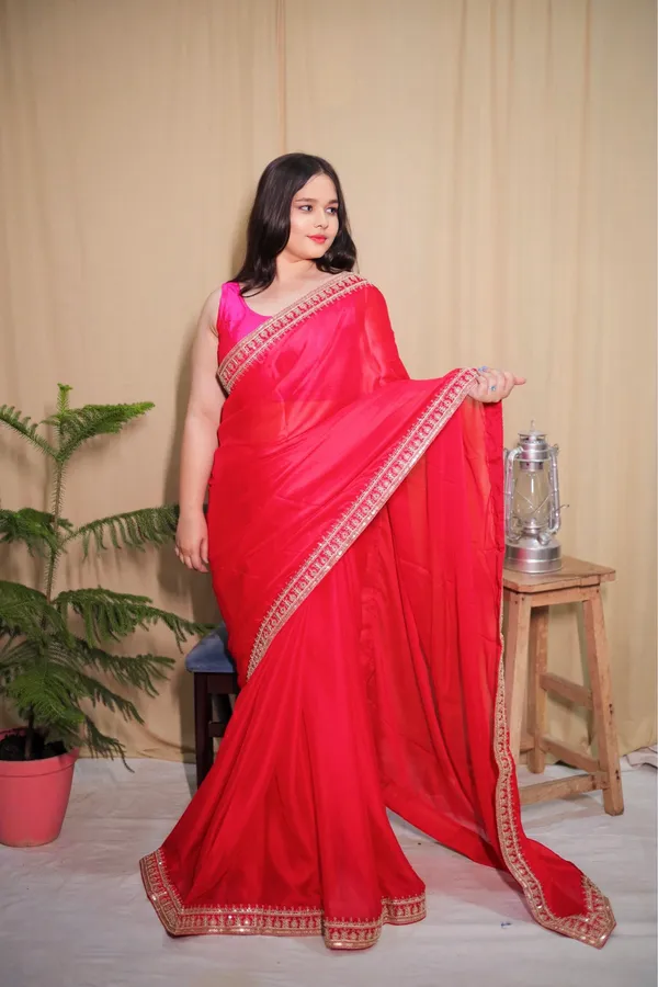Soft_Pink_Georgette_Satin_Silk_Embellished_Saree_With_Unstitched_Blouse_Piece_|_For_Women