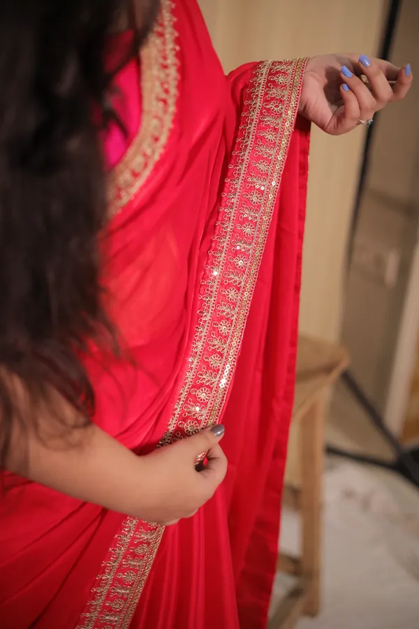 Soft_Pink_Georgette_Satin_Silk_Embellished_Saree_With_Unstitched_Blouse_Piece_|_For_Women