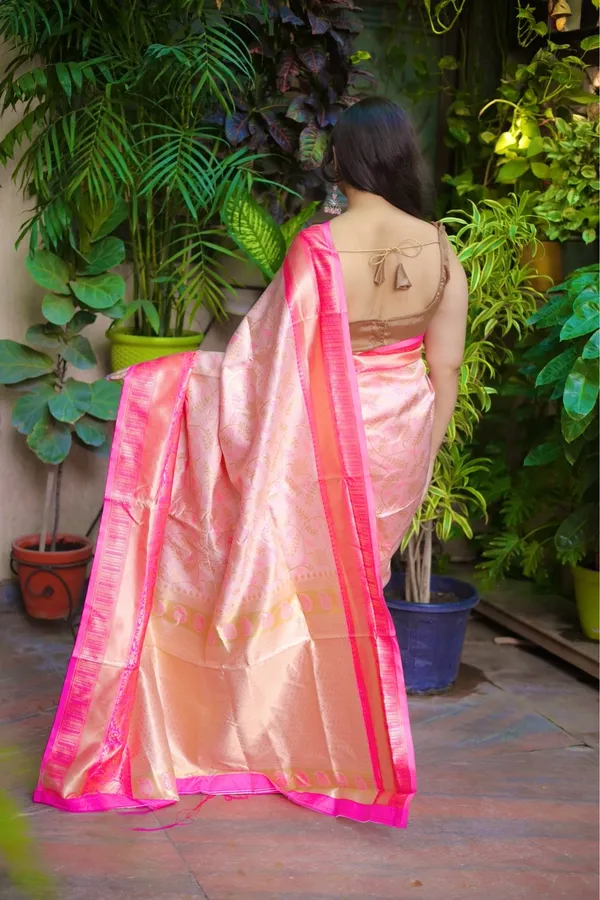 Pink_&_Silver_Kanchipuram_Silk_Printed_Saree_With_Unstitched_Blouse_Piece_|_For_Women