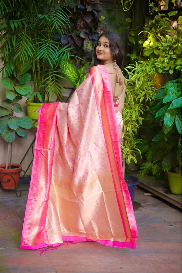 Pink_&_Silver_Kanchipuram_Silk_Printed_Saree_With_Unstitched_Blouse_Piece_|_For_Women