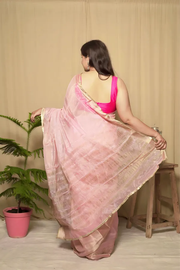 Pink_Tissue_Silk_Solid_Saree_With_Unstitched_Blouse_Piece_|_For_Women