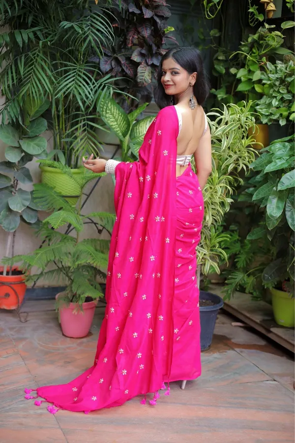 Vibrant_Pink_Handloom_Khadi_Cotton_Printed_Saree_With_Unstitched_Blouse_Piece_|_For_Women