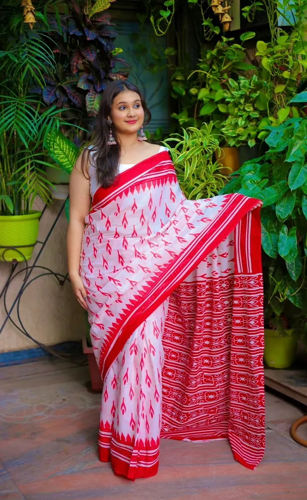 Multicolor_Cotton_Printed_Saree_With_Unstitched_Blouse_Piece_|_For_Women