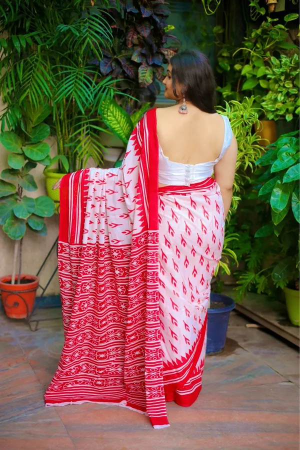 Multicolor_Cotton_Printed_Saree_With_Unstitched_Blouse_Piece_|_For_Women