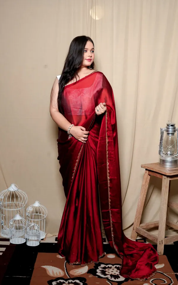 Multicolor_Satin_Silk_Embellished_Saree_With_Unstitched_Blouse_Piece_|_For_Women