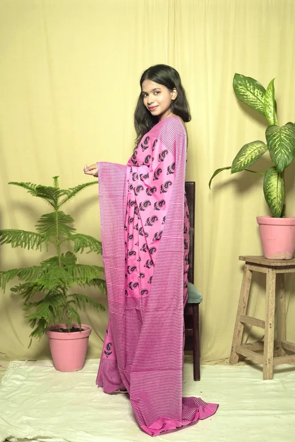 Pink_Litchi_Silk_Printed_Saree_With_Unstitched_Blouse_Piece_|_For_Women
