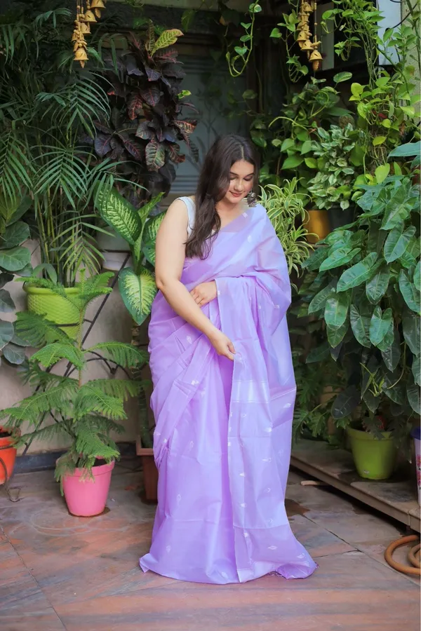 Light_Lilac_Banarasi_Soft_Silk_Printed_Saree_With_Unstitched_Blouse_Piece_|_For_Women