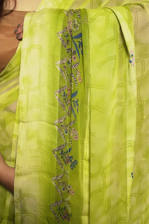 Light_Green_Georgette_Printed_Saree_With_Unstitched_Blouse_Piece_|_For_Women