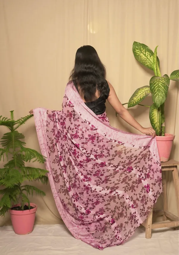 Pink_Satin_Printed_Saree_With_Unstitched_Blouse_Piece_|_For_Women