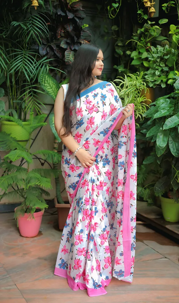 Pink_&_White_Mulmul_Cotton_Printed_Saree_With_Unstitched_Blouse_Piece_|_For_Women