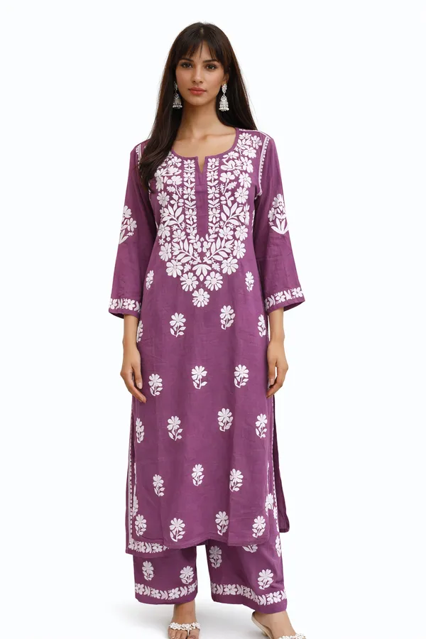 Parpal_Premium_Chikankari_modal_suit_With_Thread_Work_For_Women