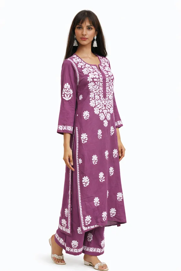 Parpal_Premium_Chikankari_modal_suit_With_Thread_Work_For_Women