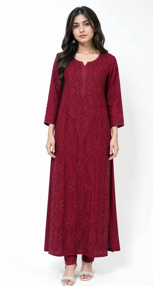 CHIKANKARI_KURTI