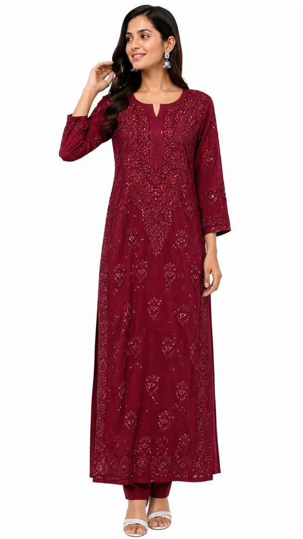 CHIKANKARI_KURTI