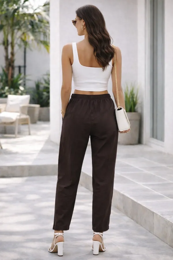 Coffee_Cotton_Trouser_Daily_Wear_For_Women