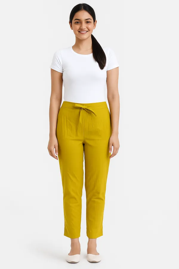Yellow_Cotton_Trouser_Daily_Wear_For_Women