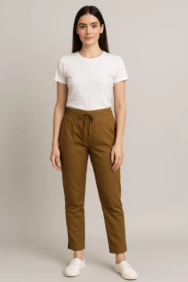 Coffee_Cotton_Trouser_Daily_Wear_For_Women
