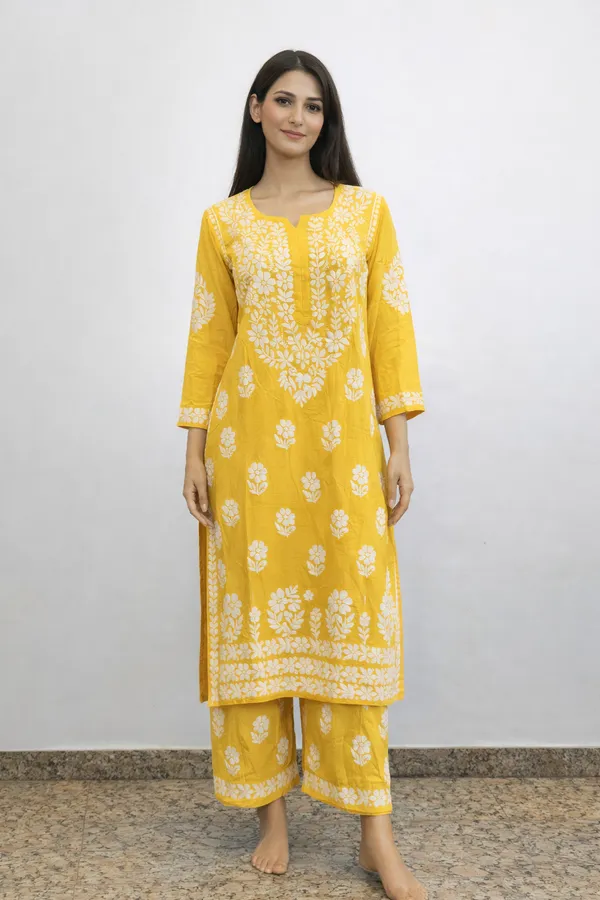 YELLOW_Premium_Chikankari_Modal_Suit_With_Thread_Work_For_Women