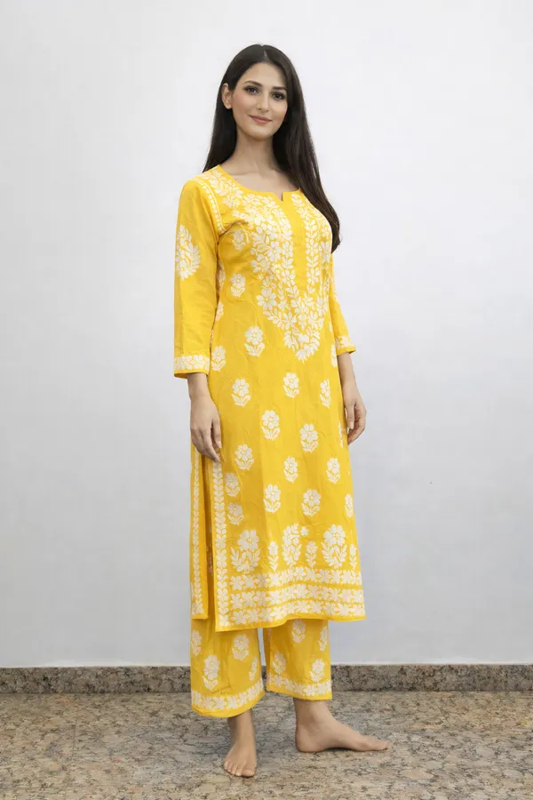 YELLOW_Premium_Chikankari_Modal_Suit_With_Thread_Work_For_Women