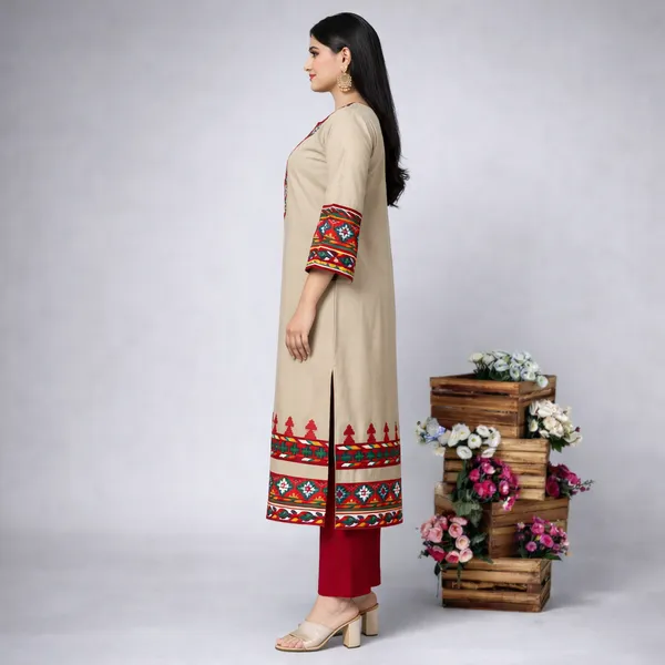 Begie_Winter_Kashmiri_Pheran_Kurti_For_Women