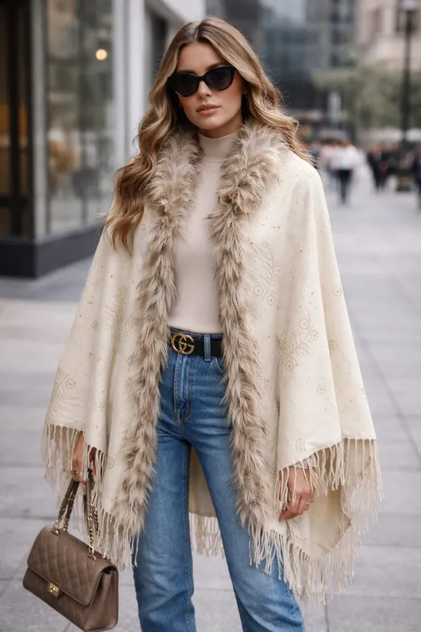 Cream_Woolen_Soft_Touch_Long_Shrug_Women_For_Every_Occasion