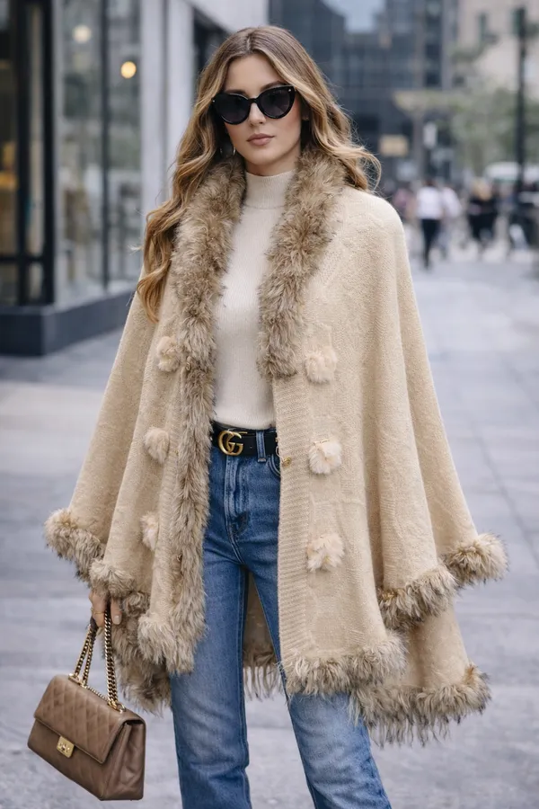 Cream_Woolen_Soft_Touch_Long_Shrug_Women_For_Every_Occasion