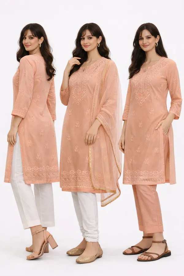 Light_blue_chikankari_kurti_tissue_work_for_women_