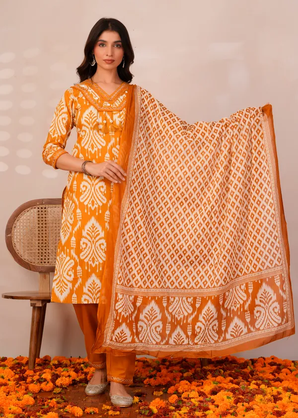 Mustard_Printed_Cotton_Suit_Set|ఆవాల_రంగు_ప్రింటెడ్_కాటన్_సూట్_సెట్|மஞ்சள்_நிற_அச்சு_காட்டன்_சூட்_செட்