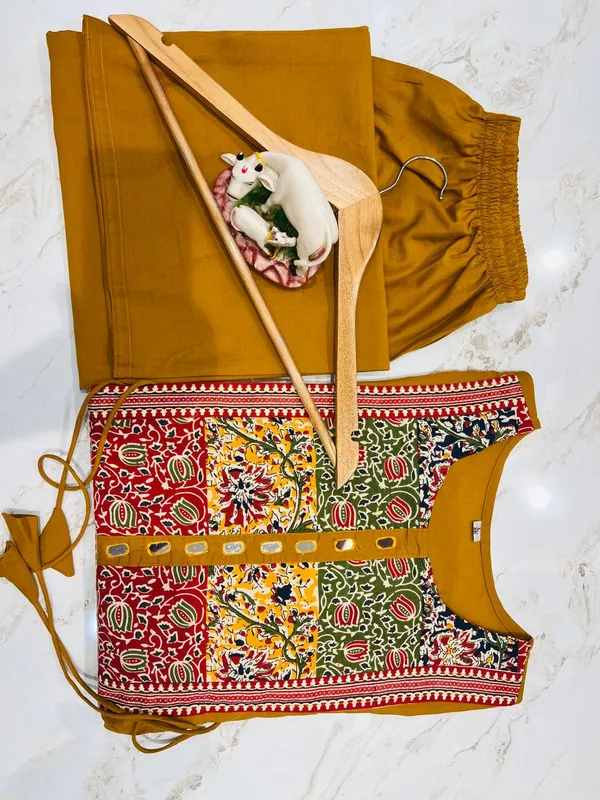Mustard_Yellow_Printed_Kurta_Set