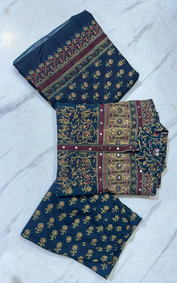 Blue_Pintuck_set_kurti_with_pant_and_duppata-3ps_set
