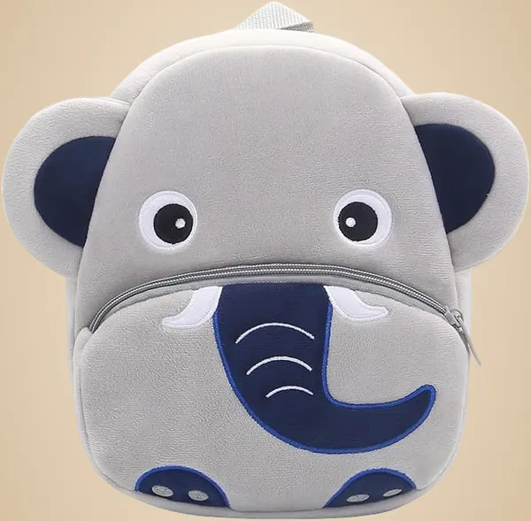 Grey_Elephant_Kids_School_Bag_Backpack_37Cm