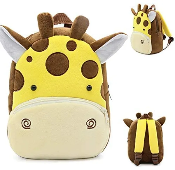 Yellow_Giraffe_Kids_School_Bag_Backpack_37Cm
