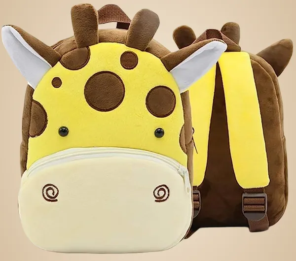 Yellow_Giraffe_Kids_School_Bag_Backpack_37Cm