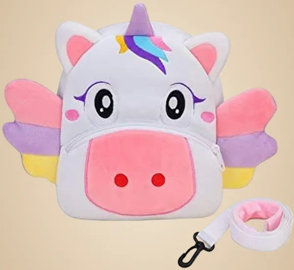 White_Unicorn_Cow_Kids_School_Bag_Backpack_37Cm
