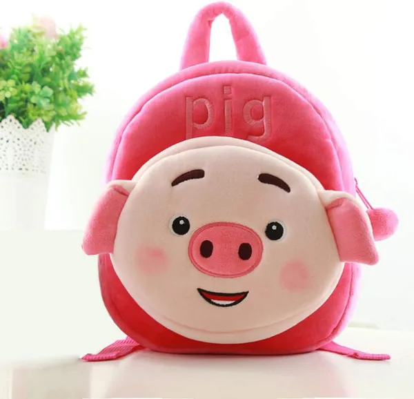 Pink_Cute_Pig_Kids_School_Bag_Backpack_37Cm