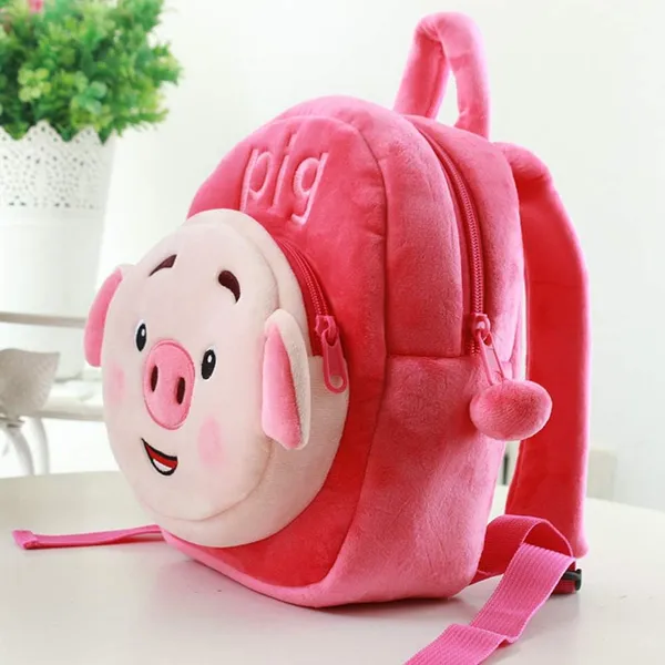 Pink_Cute_Pig_Kids_School_Bag_Backpack_37Cm