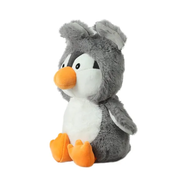 Grey_Penguin_with_Hoodie_Soft_Toy_25cm_for_Kids